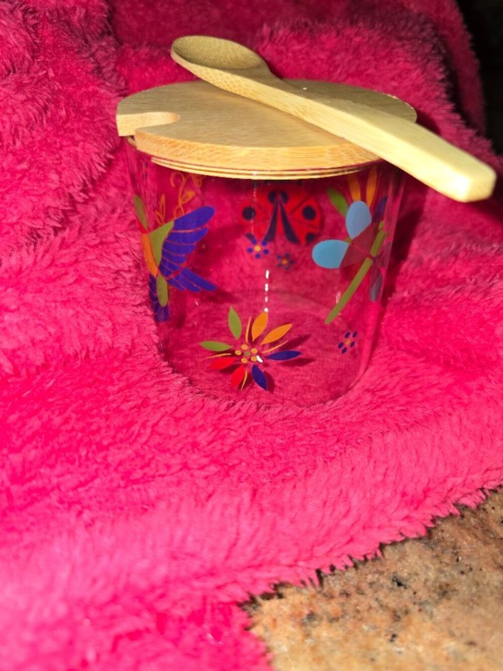 Temp-tations Serving Container w/Spoon Seasonal Garden